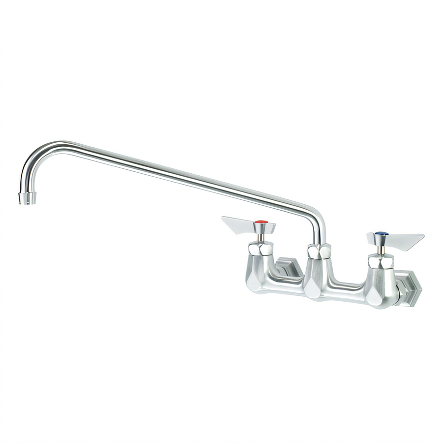 Product image #1 for Krowne Diamond Series 8-Inch Center Wall-Mounted Faucet with 16-Inch Swing Spout
