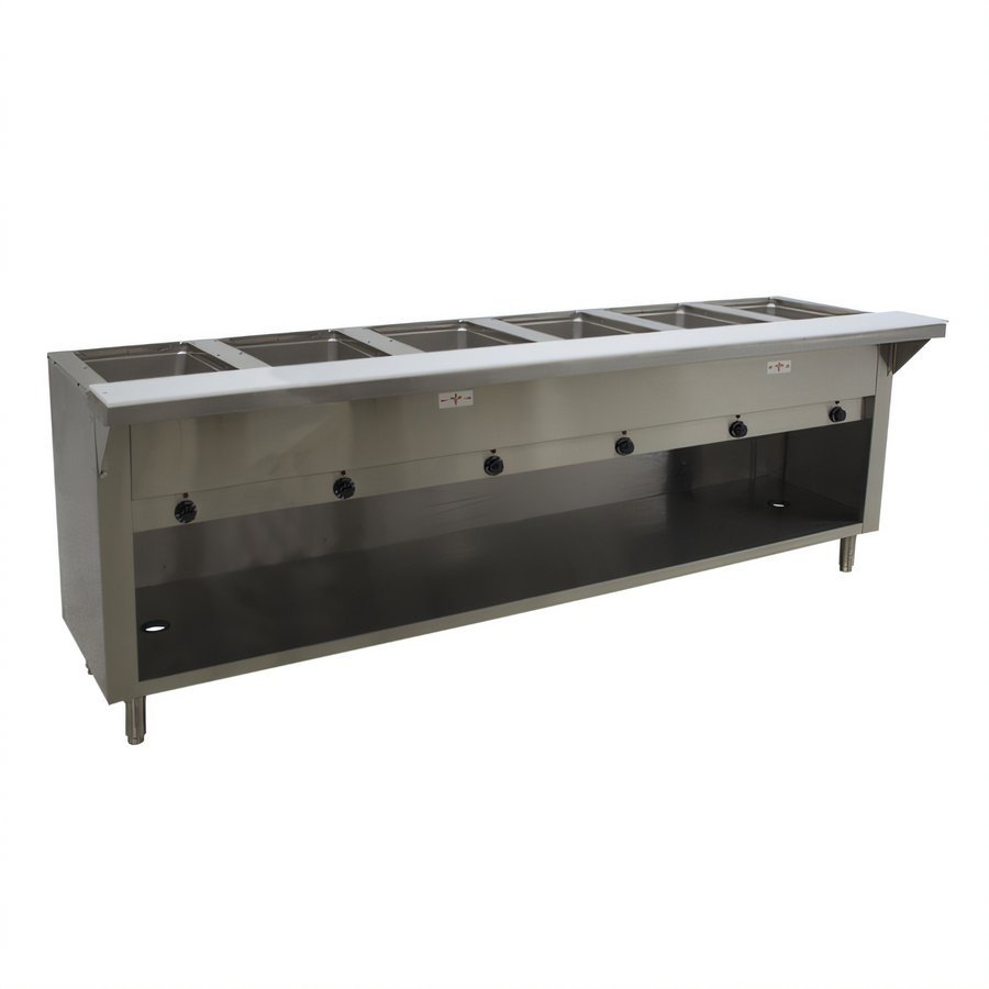 Product image #1 for Advance Tabco Triumph Supreme Electric Hot Food Table with 6 Sealed Wells and Open Cabinet Base