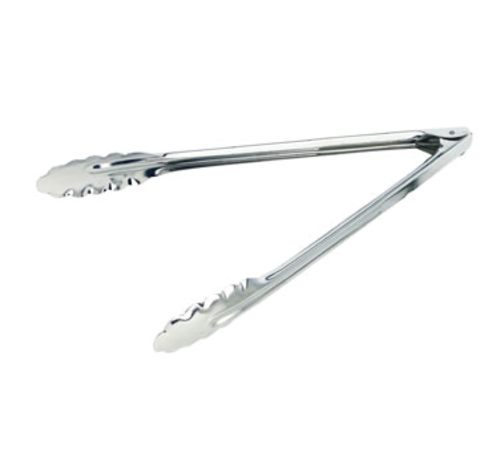 Product image #1 for Crestware 9-1/2 Inch Heavy Duty Hinged Stainless Steel Tongs