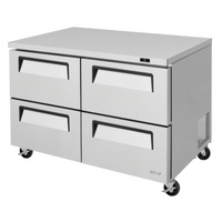 Turbo Air Super Deluxe 48-Inch Two-Section 4-Drawer Undercounter Refrigerator