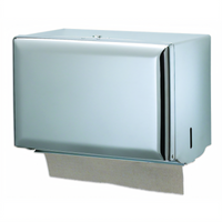 Classic Manual Wall-Mounted Single-Fold Paper Towel Dispenser, Bright Chrome, 500 Capacity