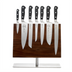 Thumbnail image #1 for Mercer Culinary Renaissance 8-Piece Magnetic Knife Board Set