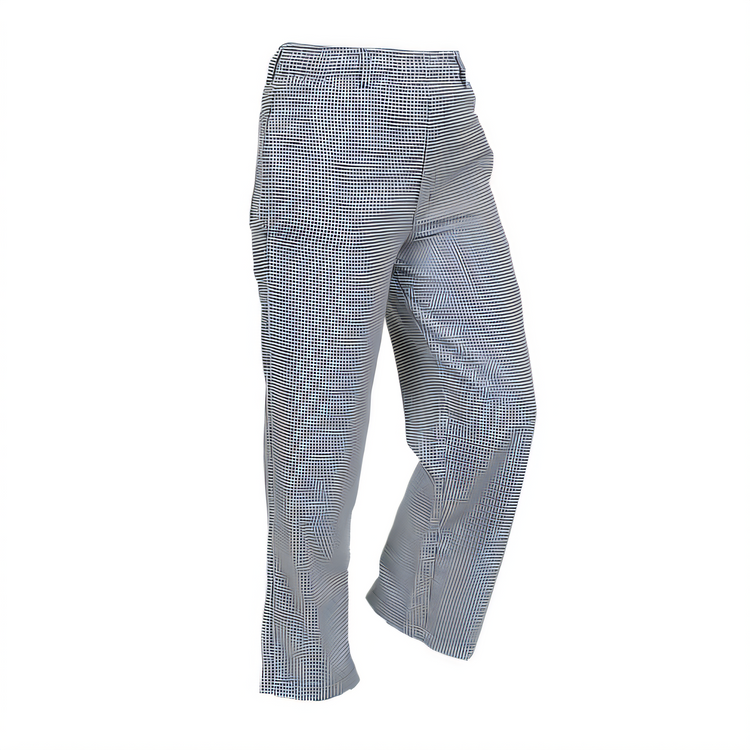 Product image #1 for Mercer Culinary Genesis Black and White Houndstooth Unisex Chef Pants, 3X