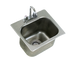 Thumbnail image #1 for Eagle Group Self-Rimming Drop-In Sink with Deck-Mount Gooseneck Faucet, 1 Compartment, 14 x 10 x 9-1/2 Inch Bowl