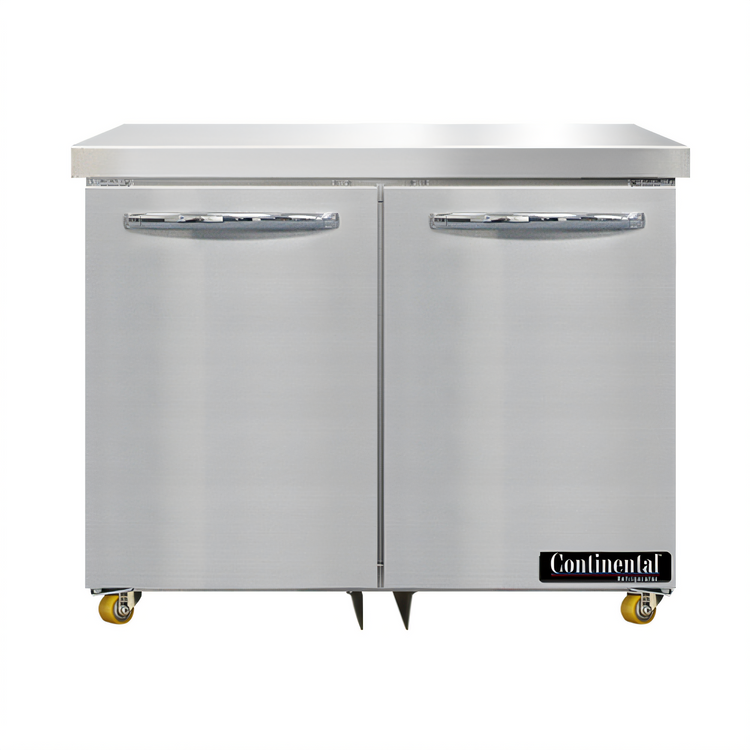Product image #1 for Continental Refrigerator 36-Inch Two-Section Undercounter Freezer, 10.3 Cu. Ft., Self-Contained Rear-Mounted R290