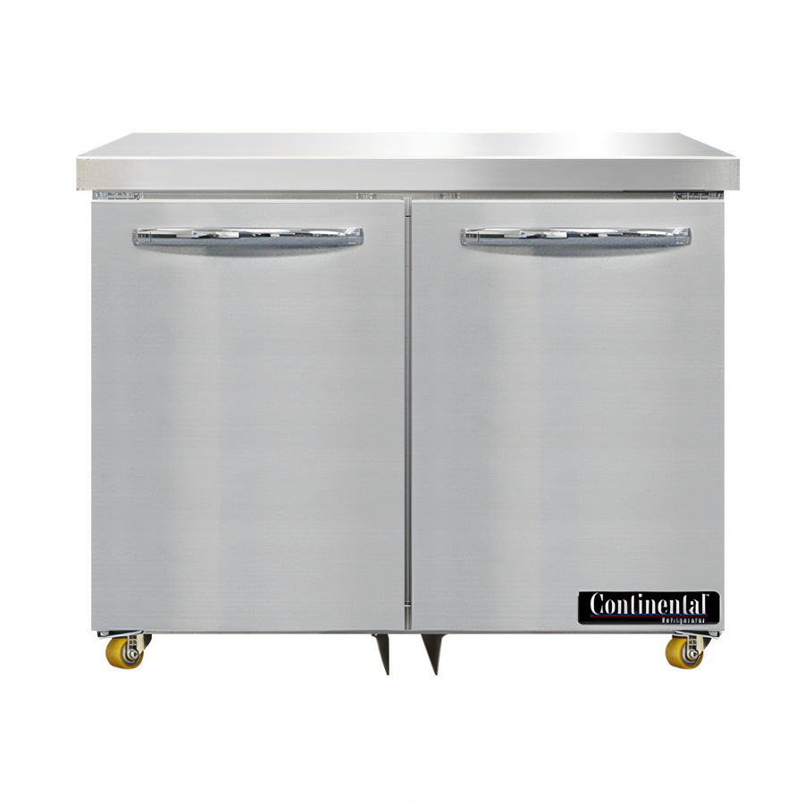 Product image #1 for Continental Refrigerator 36-Inch Two-Section Undercounter Freezer, 10.3 Cu. Ft., Self-Contained Rear-Mounted R290