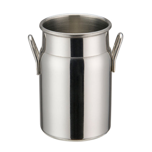 Product image #1 for Winco Stainless Steel Mini Milk Can, 5 oz, 2 Inch Dia x 3-1/8 Inch H, with Handles
