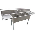 Thumbnail image #1 for Serv-Ware D3CWP16202-18-V Serv-Ware Compartment Sinks