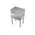 Thumbnail image #1 for Krowne Royal Series Freestanding Stainless Steel Underbar Corner Drainboard with Left End Return, 24 x 19 x 36-1/2 Inches