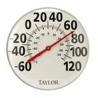 Thumbnail image #1 for Taylor Precision 681T Extra-Large 18-Inch Dial Specialty Thermometer, -60° to 120°F, Rustproof, Weather Resistant Case of 3