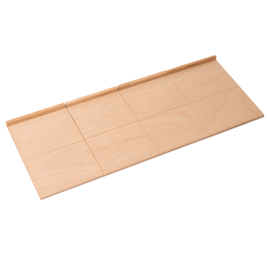 Product image #1 for 31-1/2 x 12 Inch Rectangular Beech Plywood Serving Board with 8 Cutting Sections