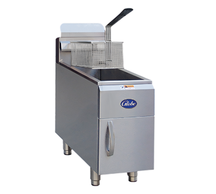 Product image #1 for Globe 15 lb Liquid Propane Countertop Gas Fryer, Single Pot