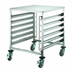 Thumbnail image #1 for Winco Mobile Under-Counter Double-Size 12-Tier Full-Size Steam Table / Food Pan Rack