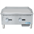 Thumbnail image #1 for Koolmore 24-Inch Countertop Natural Gas Commercial Griddle, 2-Burner, 60,000 BTU, Stainless Steel