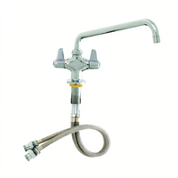equip Single-Hole Deck-Mount Pantry Faucet with 12-Inch Swing Nozzle and 18-Inch Flexible Inlets