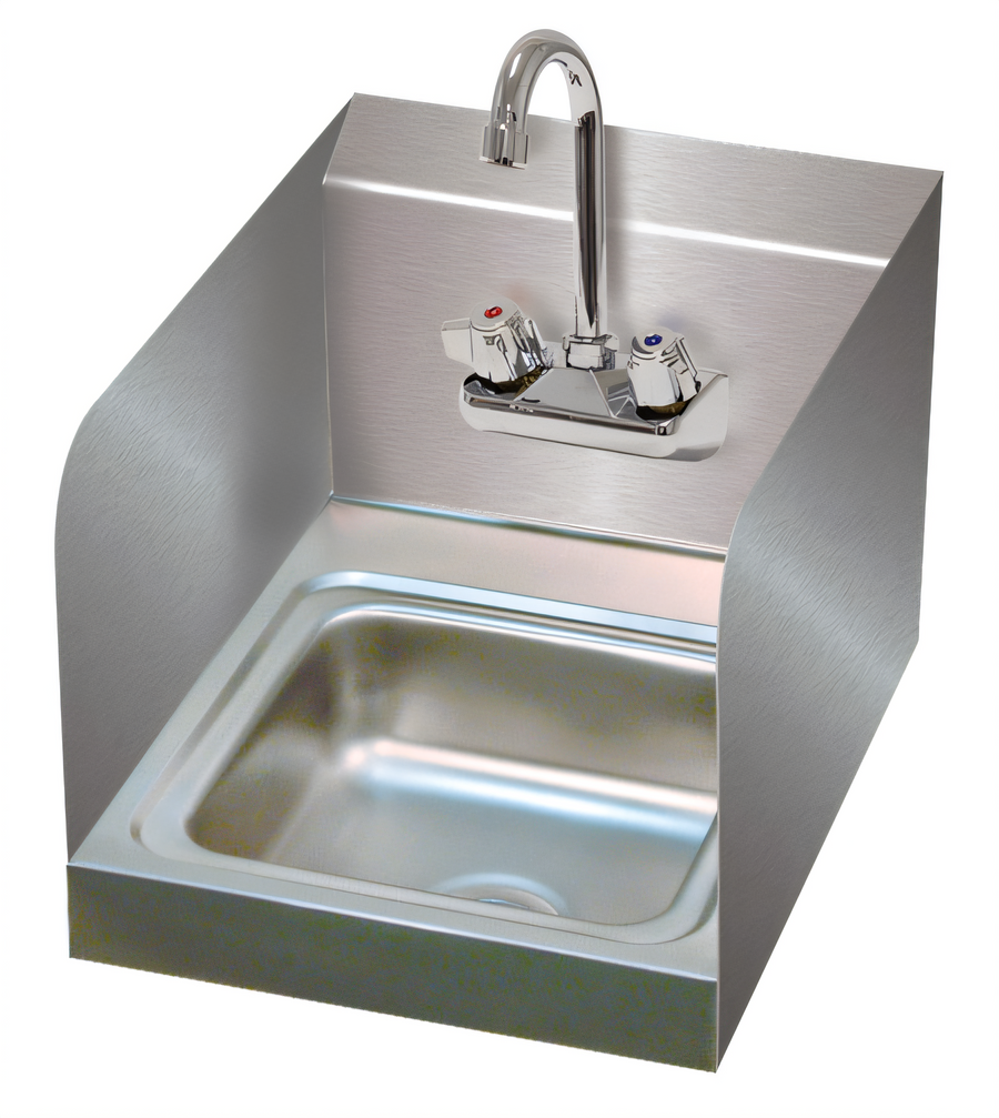 Product image #1 for Advance Tabco Special Value Series Wall Mounted Hand Sink with Side Splashes and Splash-Mounted Faucet