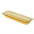 Thumbnail image #1 for Cambro H-Pan™ 22LPHP150 High-Heat Plastic Food Pan, 1/2 Size Long, 2-1/2" Deep, Amber Case of 6