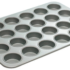 Thumbnail image #1 for Winco HMF-24F 24-Cup Texas Muffin Pan, Aluminized Steel, Silicone Glazed Case of 4