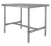 Thumbnail image #1 for Klinger's Trading HST2430 30 x 24 Inch 18 Gauge Stainless Steel Work Table with Open H-Frame Base