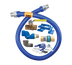Thumbnail image #1 for Dormont Blue Hose 1/2-Inch ID 60-Inch Moveable Gas Connector Kit with Safety-Set