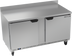 Thumbnail image #1 for Beverage-Air 60-Inch Two-Section Worktop Refrigerator with Solid Doors, 14.75 Cu. Ft.