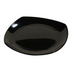 Thumbnail image #1 for 9-1/2 Inch Square Black Melamine Dinner Plate with Rolled Edge