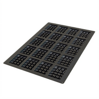 Silikomart Square Waffle 20-Cavity Non-Stick Silicone Mold