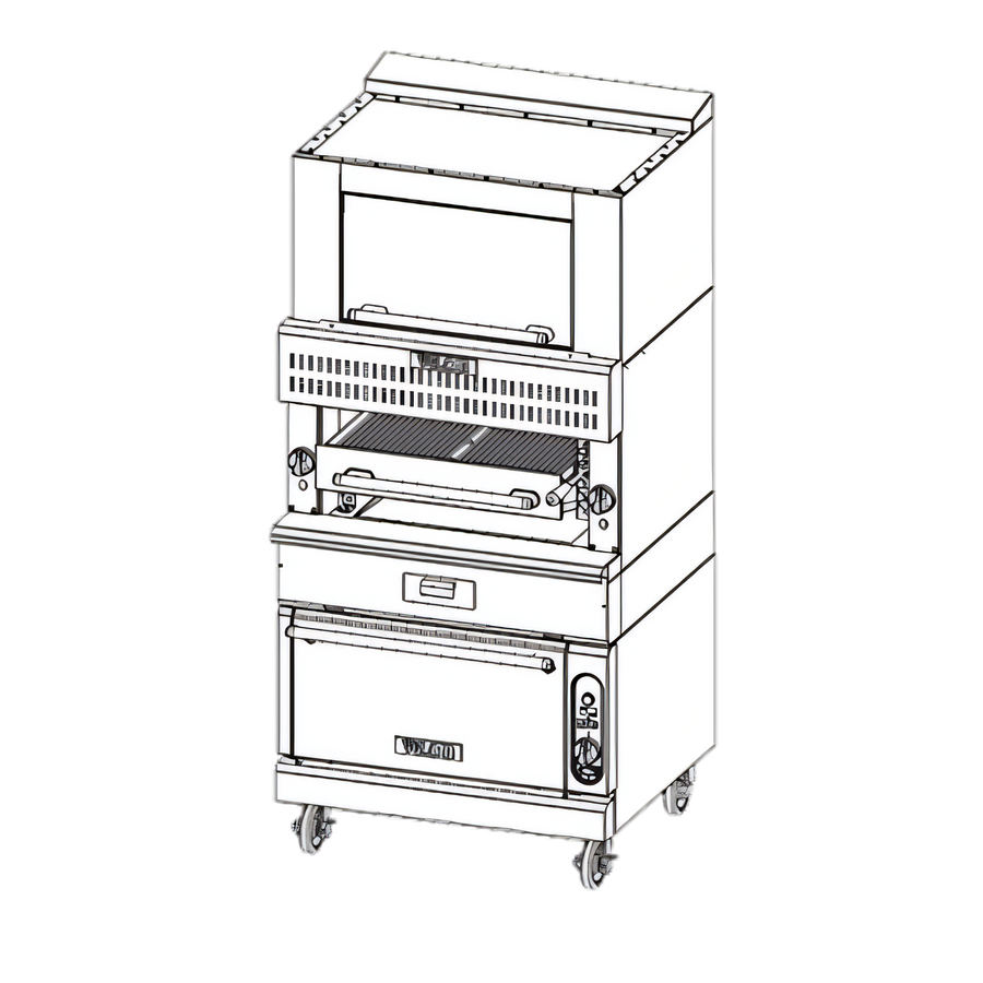 Product image #1 for Vulcan V Series Heavy Duty 36-Inch Gas Upright Broiler with Ceramic Radiant Burners