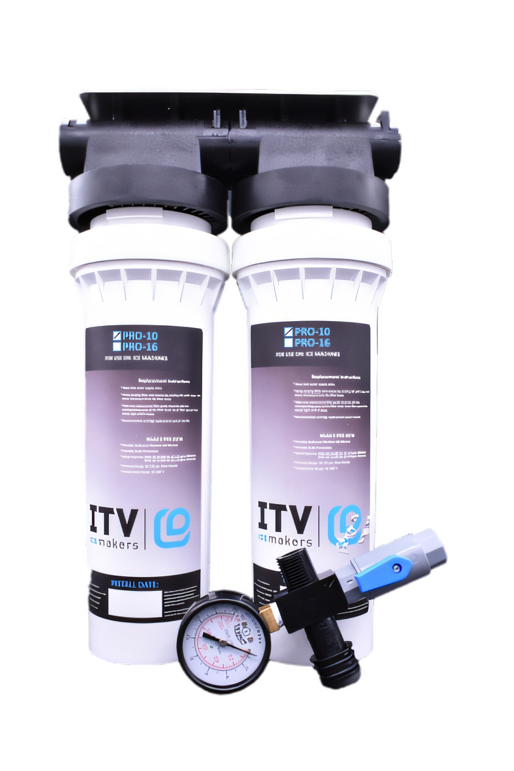 Product image #1 for ITV Ice Makers PRO-102K 10-Inch Double Water Filtration Kit