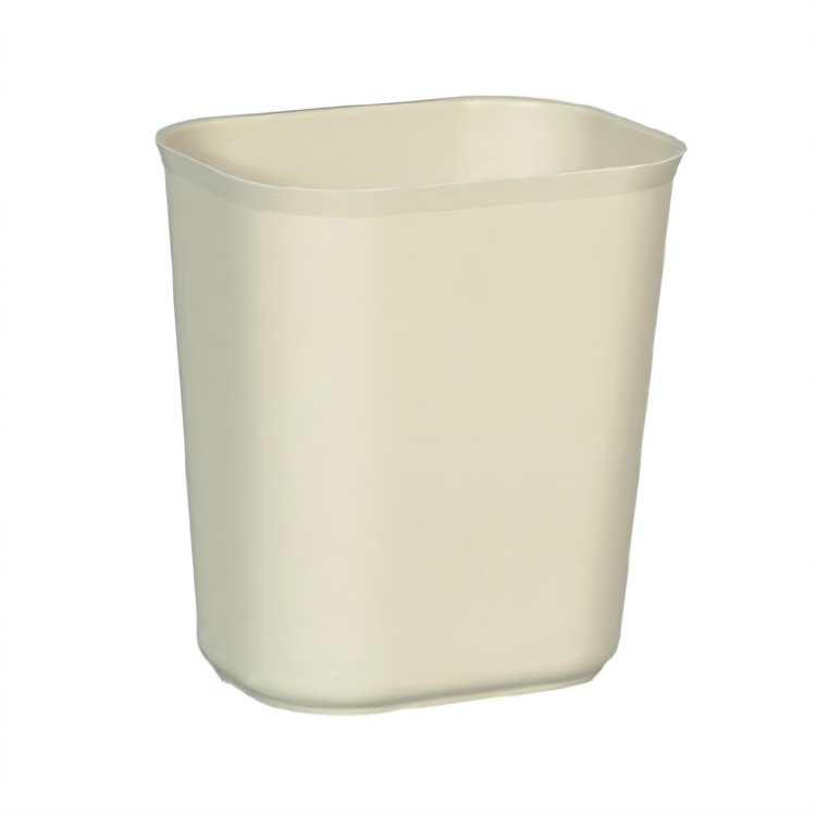 Product image #1 for Rubbermaid Commercial Products 14 Quart Fire Resistant Fiberglass Waste Basket, Beige