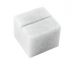 Thumbnail image #1 for White Marble Square Menu Card Holder, 1-1/4 Inch x 1 Inch