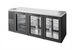 Thumbnail image #2 for True Premier Bar Pass-Thru Three-Section Back Bar Cooler, 84 Inch Wide, 6 Glass Doors