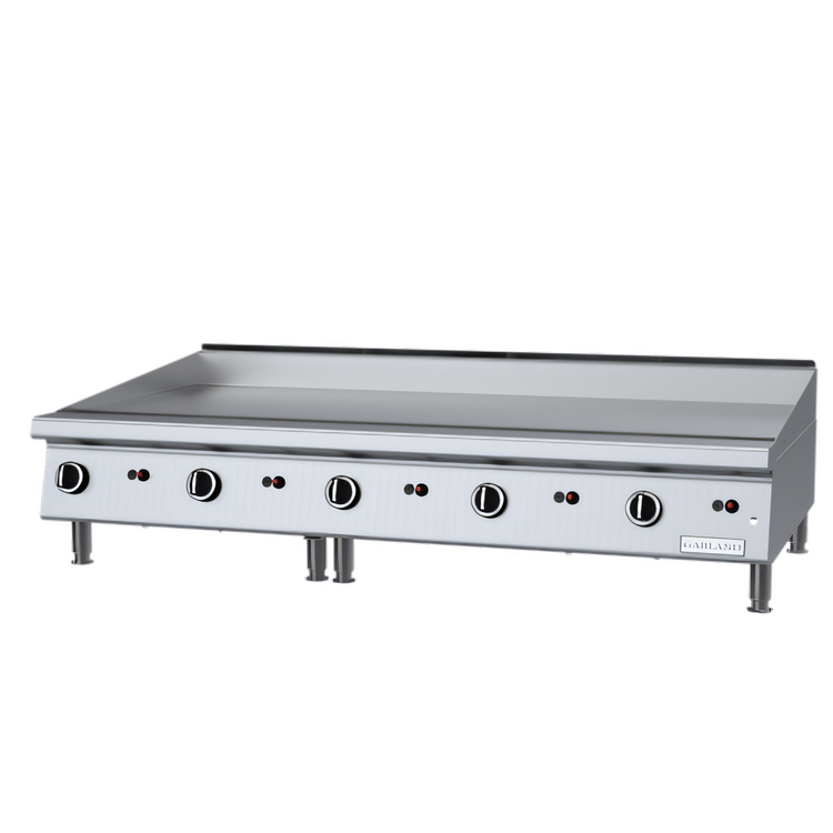 Product image #1 for Garland 60-Inch Heavy-Duty Countertop Gas Griddle, Manual Hi-Lo Controls, Smooth Steel Plate