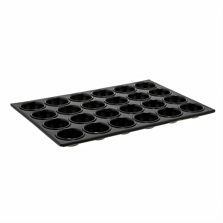 Product image #1 for Winco 24-Cup Rectangular Non-Stick Aluminum Muffin Pan, 3 oz Cups