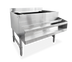 Thumbnail image #1 for Omcan CS-ICB-36 36-Inch Underbar Stainless Steel Ice Bin with 12-Inch Deep Bowl, 3-Inch Backsplash, and Bottle Holders