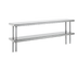 Thumbnail image #1 for Advance Tabco Table-Mounted Double Deck Overshelf, 144W x 15D, 18-Gauge 430 Stainless Steel