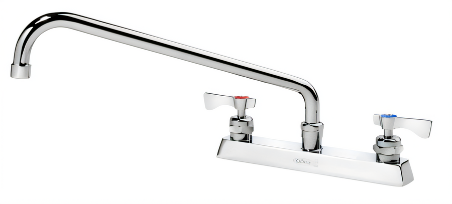 Product image #1 for Krowne Royal Series Deck Mount Manual Faucet with 14-Inch Swing Spout, 8-Inch Centers