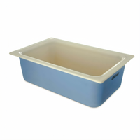 Coldmaster CoolCheck Full-Size Color-Changing Chilled Food Pan, 6-Inch Deep, 15 Qt., White/Blue