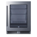 Thumbnail image #1 for Summit Commercial CL24BV1 Undercounter Beverage Center, 4.73 cu. ft., Glass Door, Stainless Steel Trim, Built-In or Freestanding