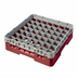 Thumbnail image #2 for Cambro Camrack® Full Size 49-Compartment Glass Rack with Soft Gray Extender, Cranberry