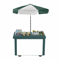 Cambro Camcruiser Vending Food Cart with 1 Full-Size Pan Well and 60-Inch Umbrella