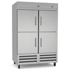 Thumbnail image #1 for Kelvinator Commercial KCHRI54R4HDR Two-Section Reach-In Refrigerator, 49 cu. ft., 4 Solid Half Doors, Bottom-Mount Refrigeration