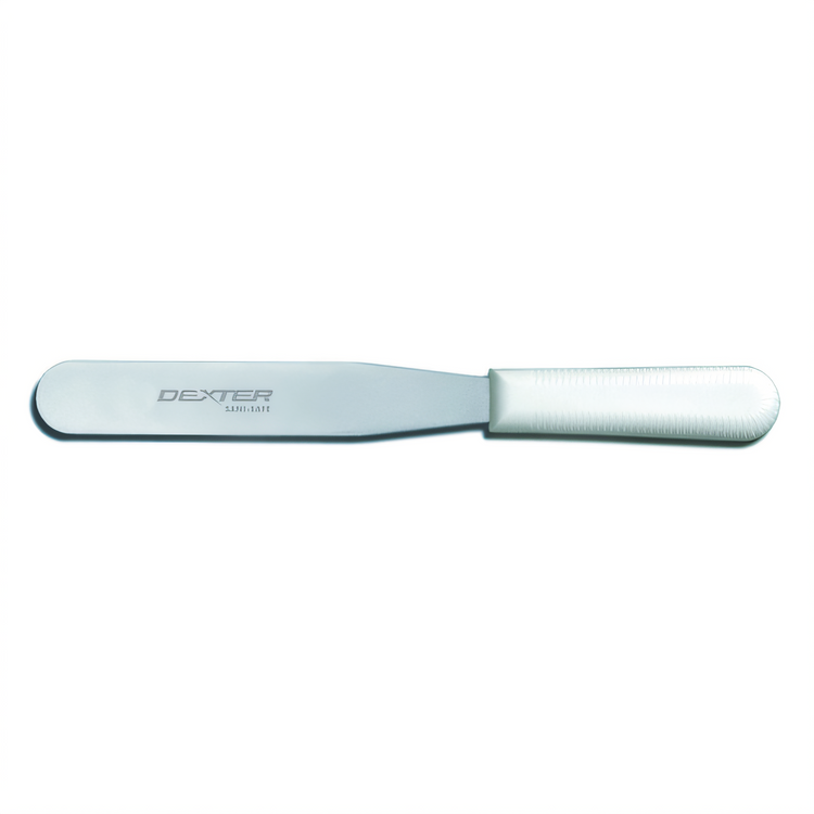 Product image #1 for Sani-Safe 6-Inch Baker's Spatula with Stainless Steel Blade and White Polypropylene Handle