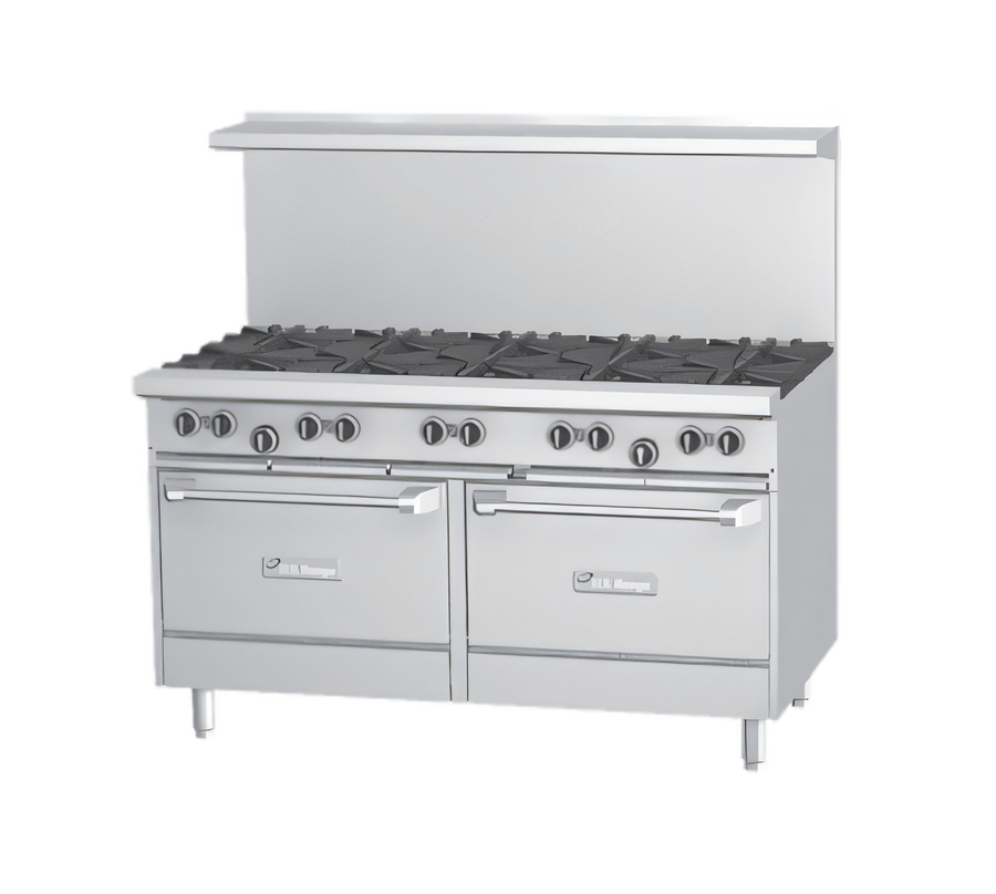 Product image #1 for Garland US Range U Series 60-Inch Gas Restaurant Range with 10 Open Burners, Standard Oven, and Storage Base