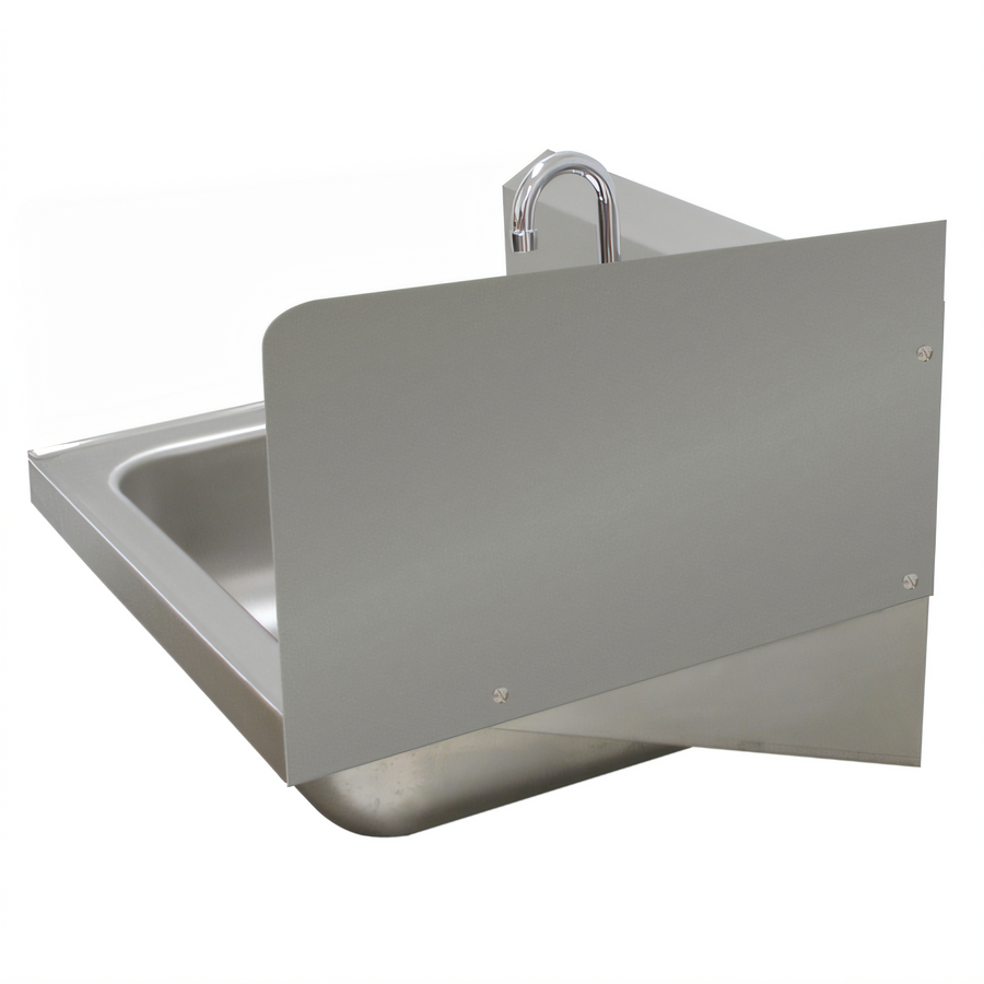 Product image #1 for Advance Tabco Bolt-On Hand Sink Side Splash for 16 x 14 Inch Bowls, 12 Inch High