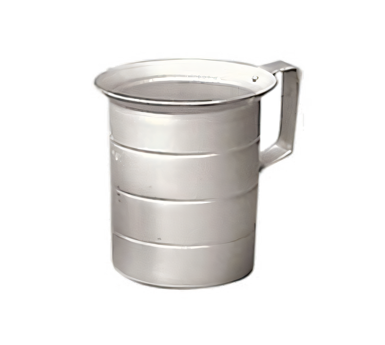 Product image #1 for Admiral Craft 4-Quart Aluminum Graduated Measuring Cup with Contoured Lip