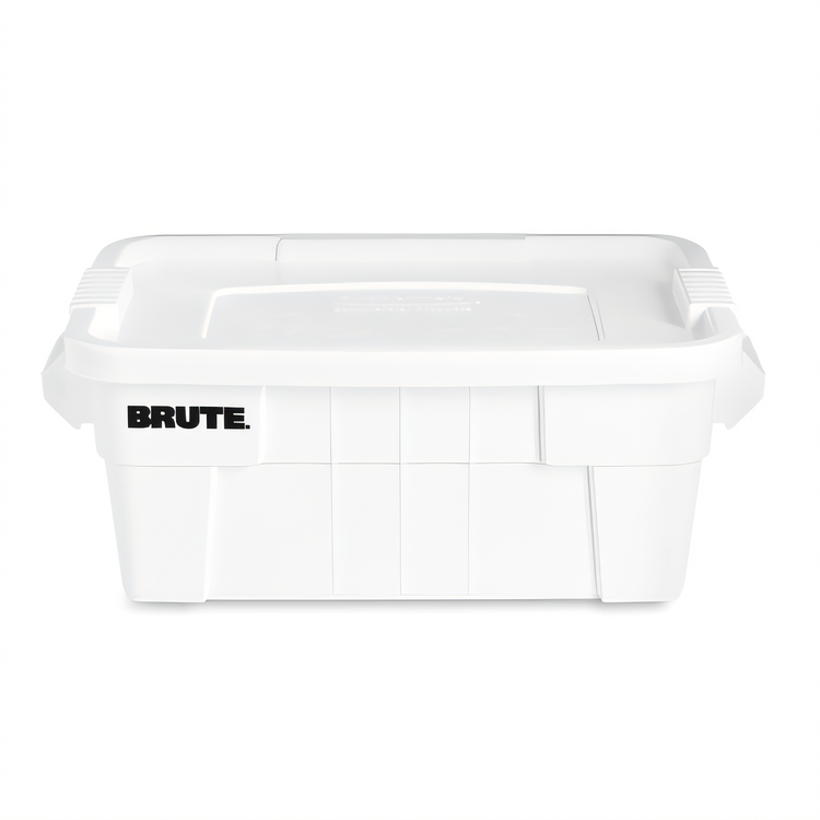 Product image #1 for BRUTE 14 Gallon White Plastic Food Storage Tote with Lid