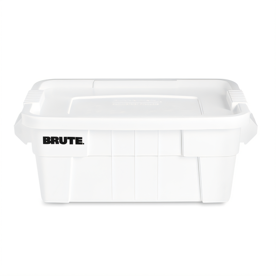 Product image #1 for BRUTE 14 Gallon White Plastic Food Storage Tote with Lid