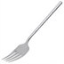 Thumbnail image #1 for Terra 12-Inch Slotted Cold Meat Fork, Stainless Steel, Hammered Mirror Finish