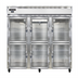 Thumbnail image #1 for Continental Refrigerator 3FNGDHD Three-Section Full-Height Display Freezer with Half Glass Doors